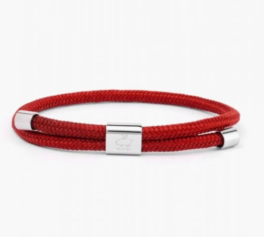 Screenshot-2025-04-16-155027 Armband Little Lewis DBL Coral Red/Silver Gr. M