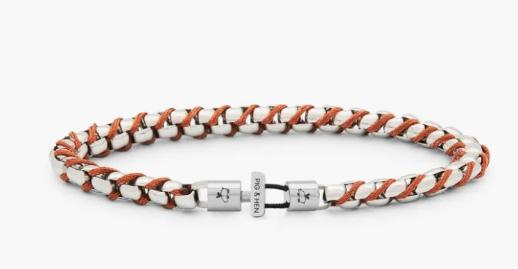 Armband Catena Venetian Atumn Red/ Silver Gr. L