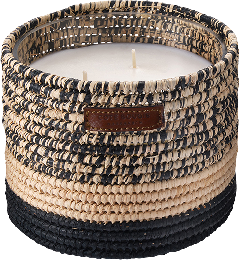 6111259026582_051 Duftkerze Raphia Mogador Noir, Fleur d'Oranger