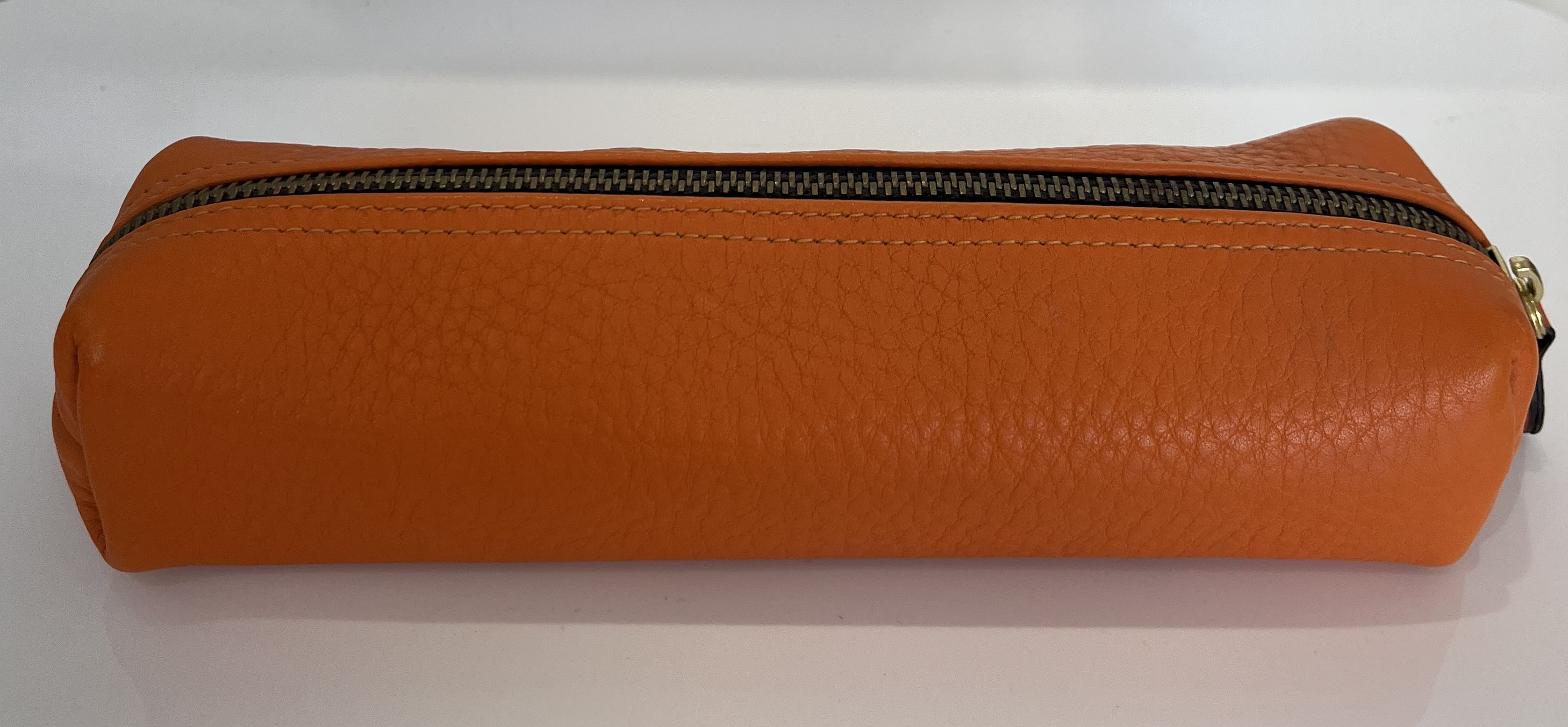 IMG_0734 Hammann Schminkmäppchen Leder, orange