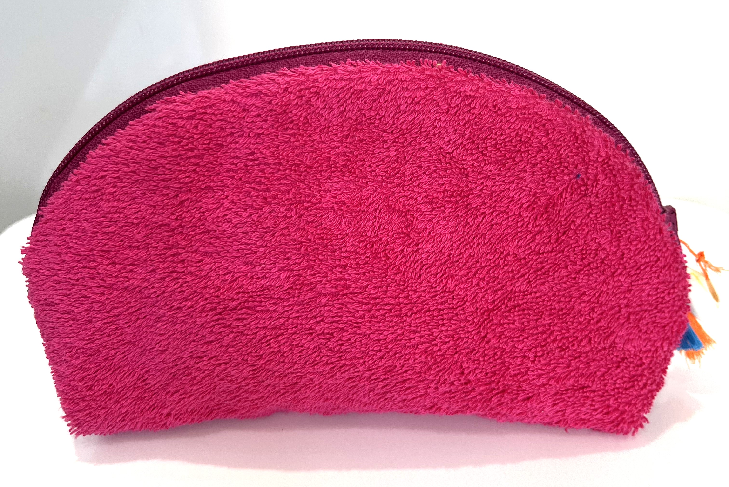 Farbenfreunde Frottee Kosmetiktasche, pink