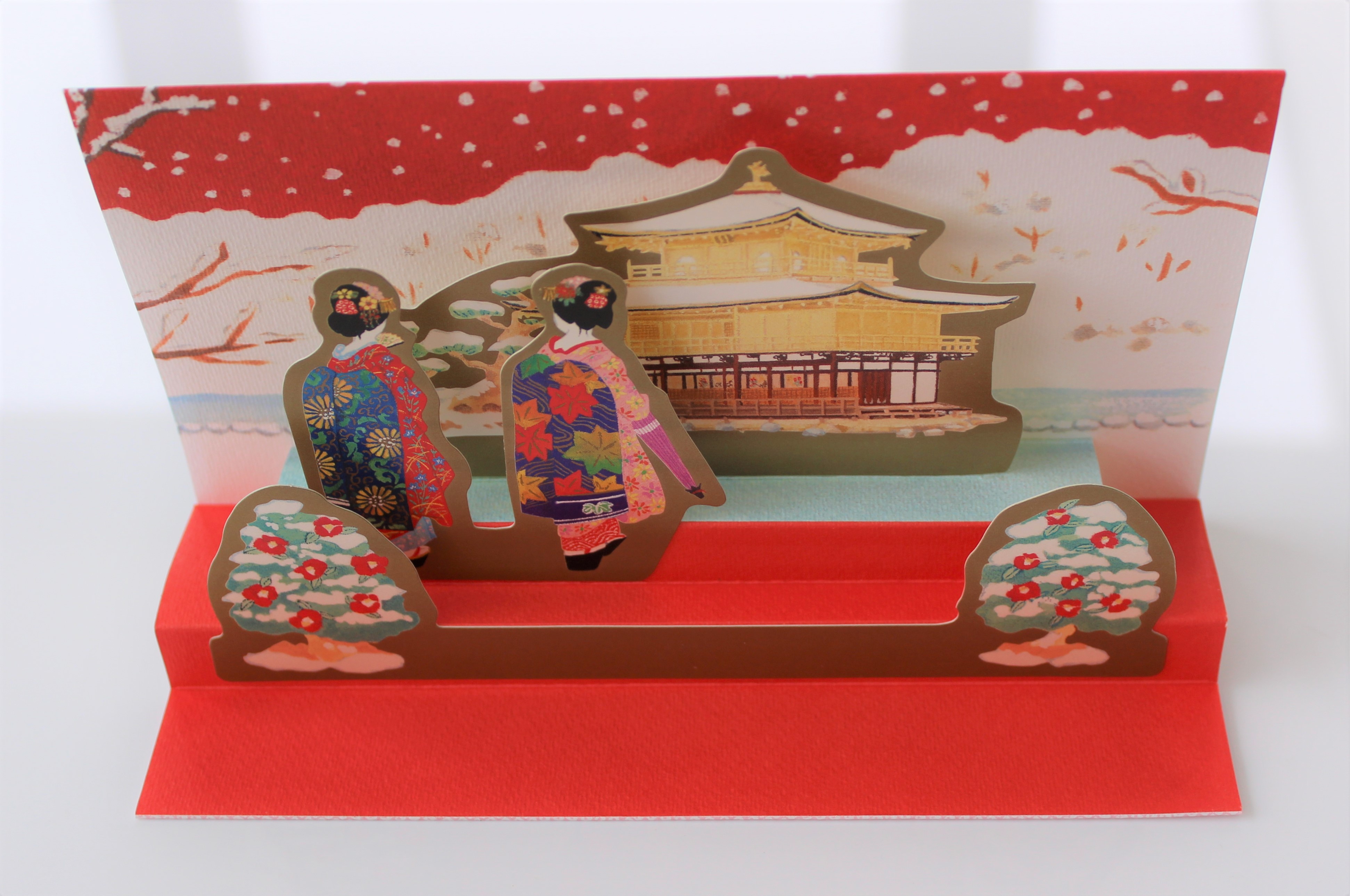 kk-p2 Klappkarte Geishas Pagode