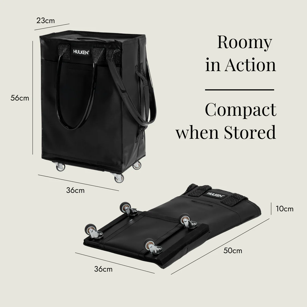 Travel Rolling Tote - Black