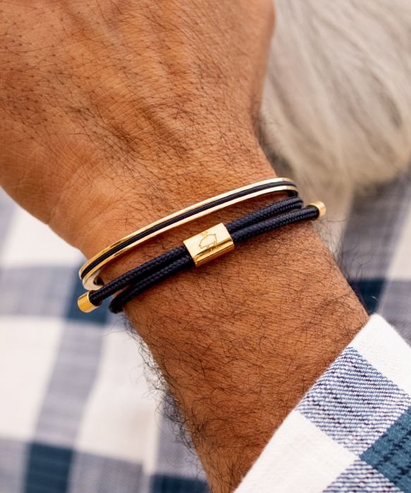 Armband Little Lewis Navy Gold Gr: S