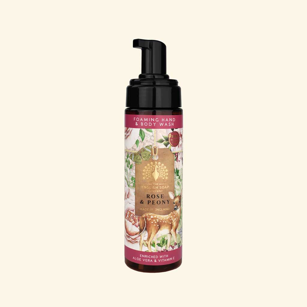 Foaming Hand & Body Wash, Rose & Peony