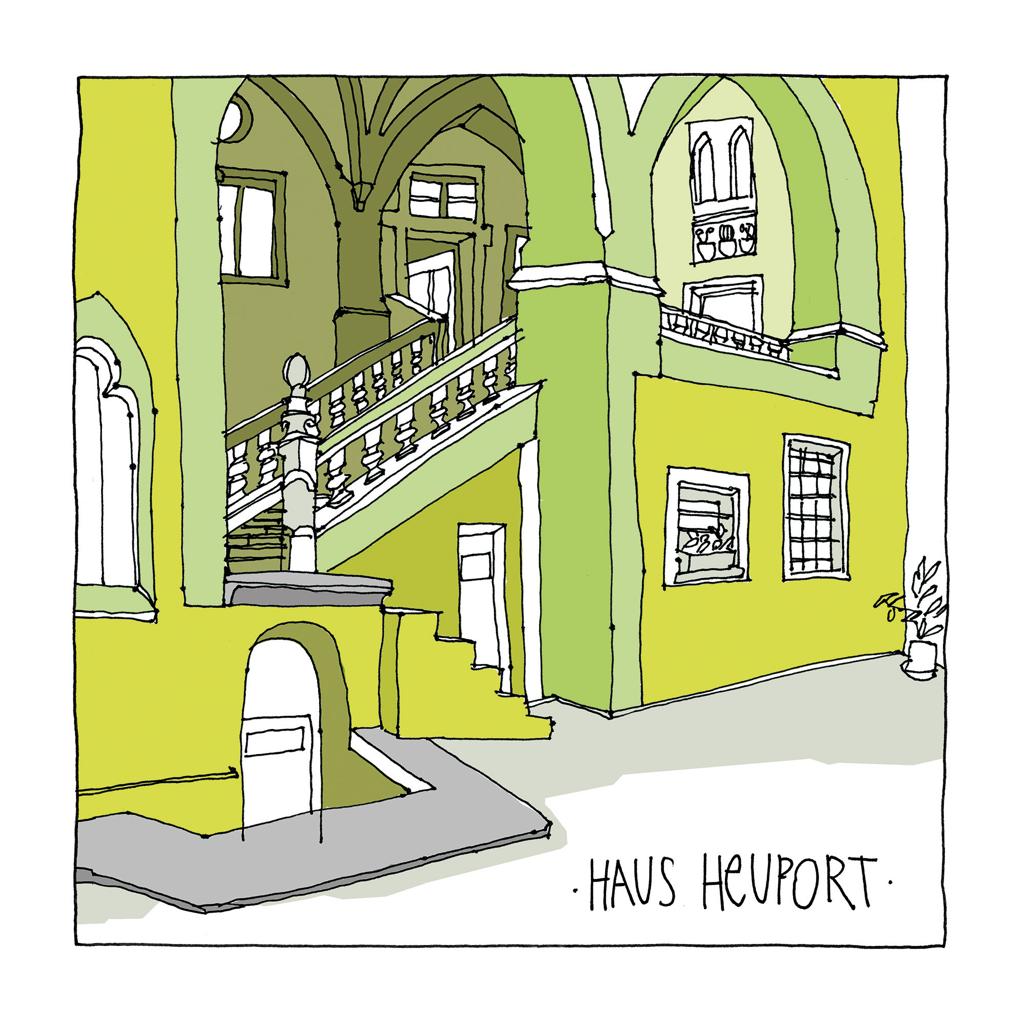 Haus Heuport KUNSTDRUCK auf Alu-Dibond limitiert