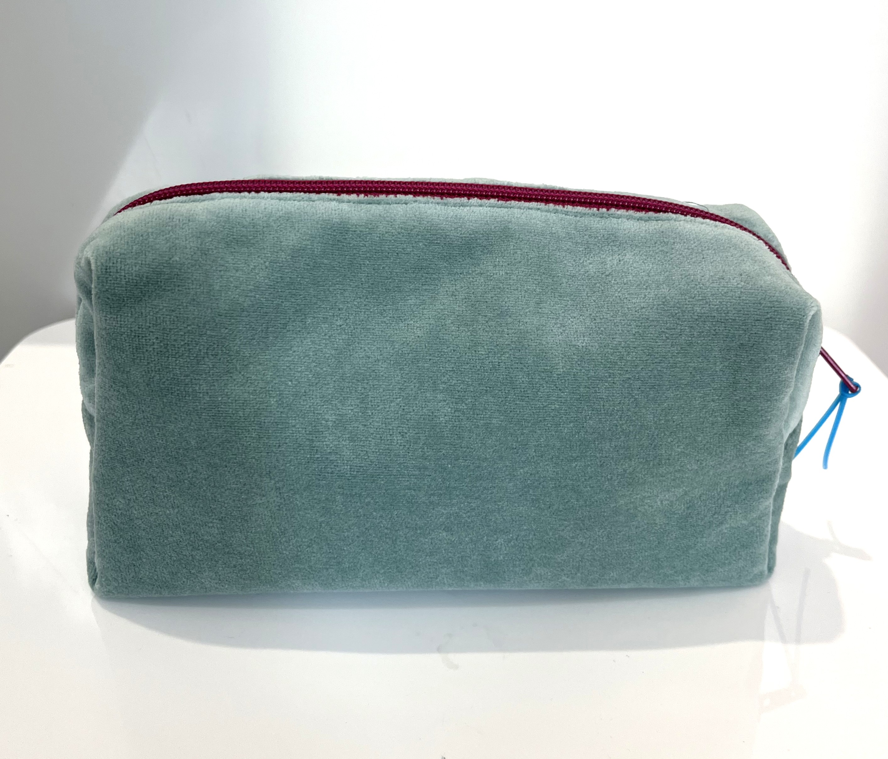 IMG_0776 Toilettentasche, Nicky, Samt-Mintgrün