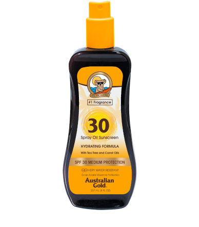 SPF 30 Spray Oil Sunscreen Hydrating Formula