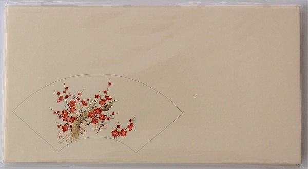 Kuverts japanischer Ast mit Blüten